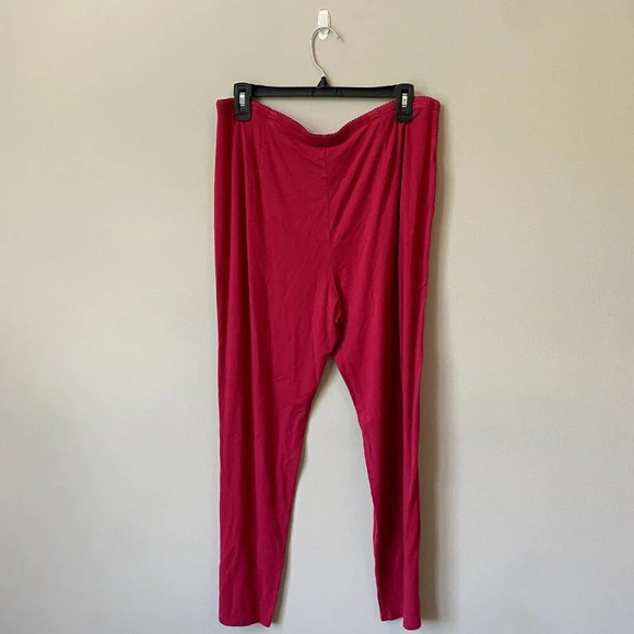 J.Jill Women's Large Wearever Collection Slim Ankle Soft Lounge Comfy Pants Red - Picture 2 of 16